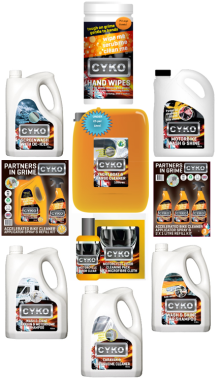 Showing the range that we have on offer at CYKO. From grease and grime to bugs and road tar, we have the answer!
